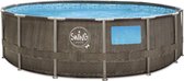 swing pools Pop-up Zwembad in Polyrattanlook - Met Metalen Frame en Filterpomp - 4,57 x 1,22m