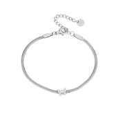 Michelle Bijoux Armband Vlinder Glad Ketting Zilver JE13384