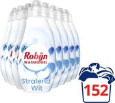 Robijn Klein & Krachtig Stralend Wit Geconcentreerd Wasmiddel - 8 x 19 wasbeurten - Voordeelverpakking