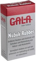 Nubuck rubber verwijdert vuil uit suede bekleding - weg met vieze vlekken in je dure nubuck schoenen, gummen, opruwen en weer heerlijk fris