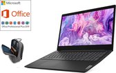 Lenovo ideapad 3 - 15 inch - AMD Ryzen 3 3250U - 4GB werkgeheugen - 128GB SSD - Incl. Lenovo 15.6 Backpack grijs (B210) - Windows 10 - incl. Office Professional! (verloopt niet, ge