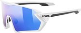 Uvex Sportstyle 231 Fietsbril - white matt/mirror blue