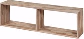 Yels Careen Wandrek 100 cm Grijs Teakhout