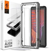 Spigen - Galaxy Xcover 5 Glas - tR AlignMaster Met Montage Frame - 2 Stuks