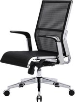 IVOL Bureaustoel Lago - Mesh - Zwart - Verstelbare bureaustoel