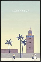 JUNIQE - Poster in kunststof lijst Marrakesh - retro -20x30 /Bruin