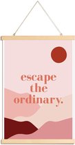 JUNIQE - Posterhanger Escape the Ordinary -40x60 /Roze