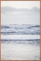 JUNIQE - Poster met kunststof lijst The Sea -30x45 /Grijs