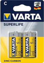 Varta Superlife C R14. Zink- Carbon. per 2. (hangverpakking)