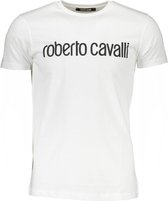 Roberto Cavalli T-shirt Wit L Heren