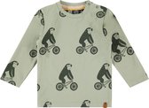 Babyface T-Shirt Long Sleeve Jongens T-shirt - Faded Green - Maat 122