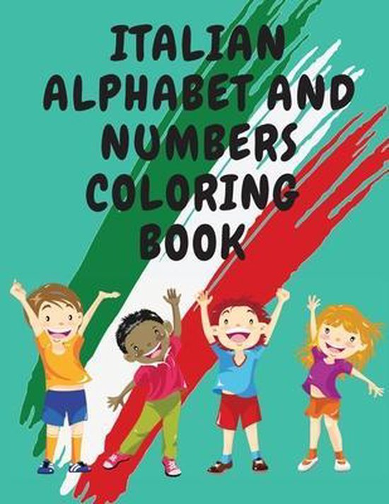 Foto: Italian alphabet and numbers coloring book stunning educational book contains color the letters and trace the numbers