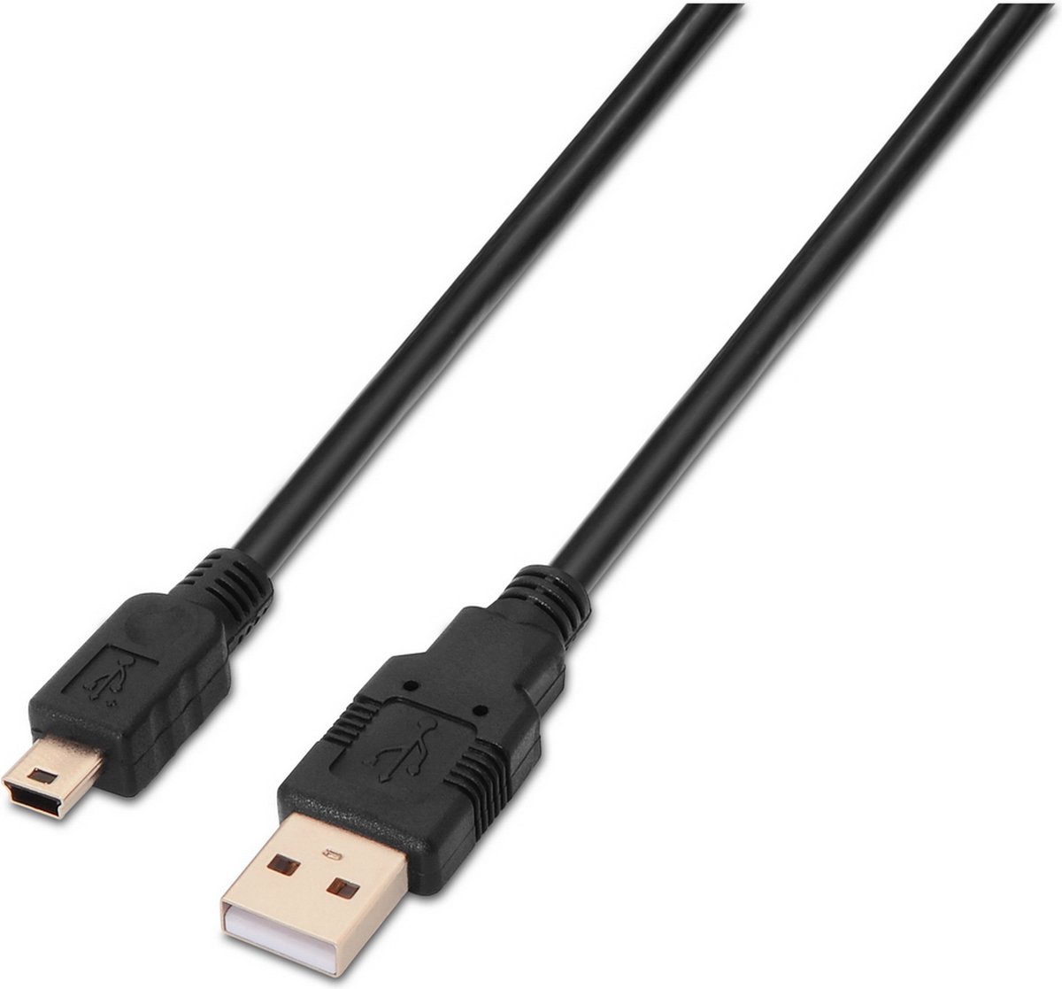 AISENS A101-0026 USB-kabel USB 2.0 3 m USB A Mini-USB B Zwart