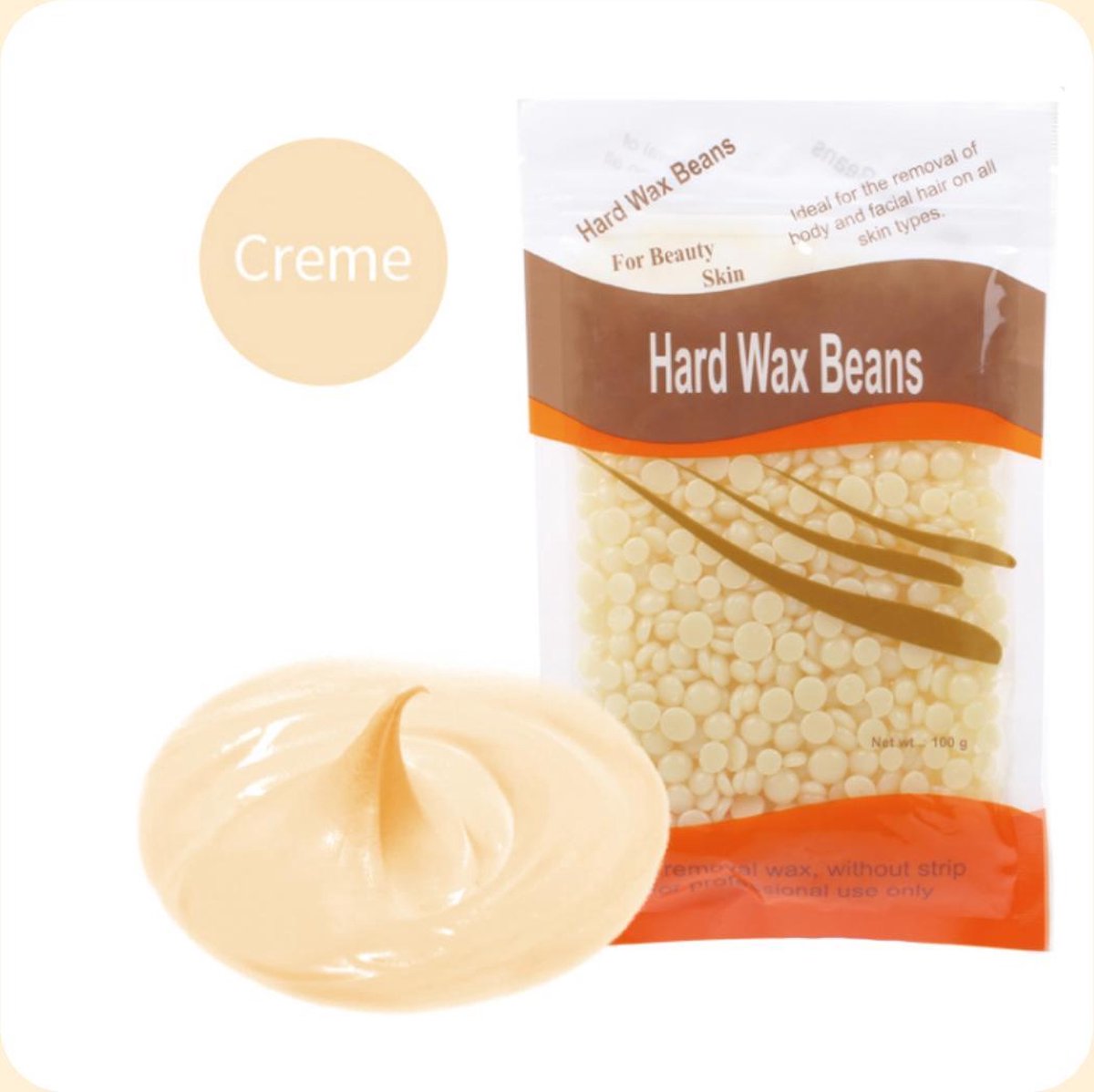 Goedkoopste AIMES Hard Wax Beans - 100 gram - Créme - Champagne - Parelmoer - Wax korrels - Ontharen lichaam en gezicht - Harsen - Waxen - Ontharingswax
