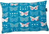 In The Mood Lendekussen Butterfly 45 x 30 cm - Div kleuren - 2 stuks - Donkerblauw