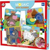 Craft Universe Mozaïekset Boerderijdieren Foam Aqua 24-delig