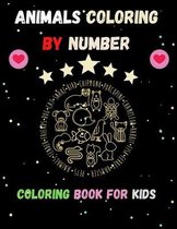 Animals coloring by Number Coloring Book For Kids