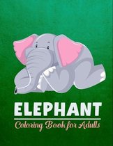 Elephant coloring book for adults