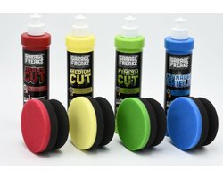 Polijst pakket Garage Freaks by Menzerna 4 stappen met 4 hand polijst pads
