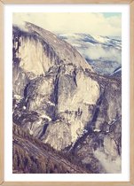 Poster Met Eiken Lijst - Yosemite Berg Poster