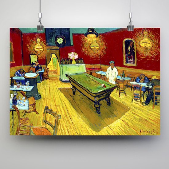 Poster Het nachtcafé - Vincent van Gogh - 70x50cm