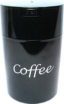 Coffeevac 1,85 liter/500 g solid black cap, coffee print