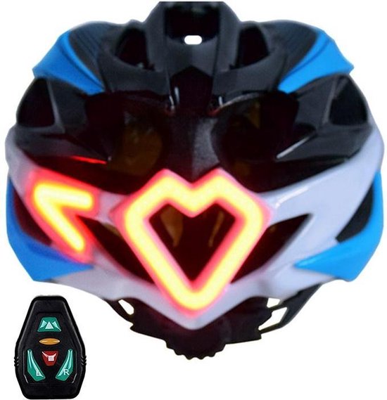 Fietshelm met ingebouwde LEDverlichting SMART helm scooter, fiets,step MAAT M/L...