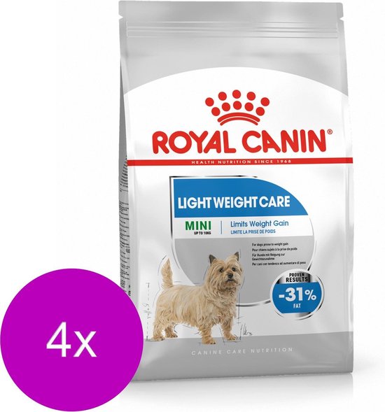 Royal Canin Ccn Light Weight Care Mini - Hondenvoer - 4 x 1 kg | bol.com