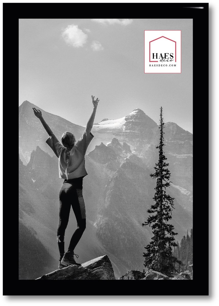 HAES deco Kunststof fotolijst 10x15 zwart Easy Frame - EF1B