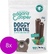 Edgard&Cooper Doggy Dental Aardbei&Munt - Hondensnacks - 8 x S
