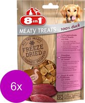 8in1 Freeze Dried 50 g - Hondensnacks - 6 x Eend