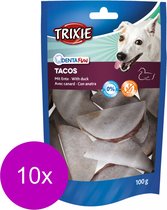 Trixie Denta Fun Tacos - Hondensnacks - 10 x Eend 5.5 cm 100 g