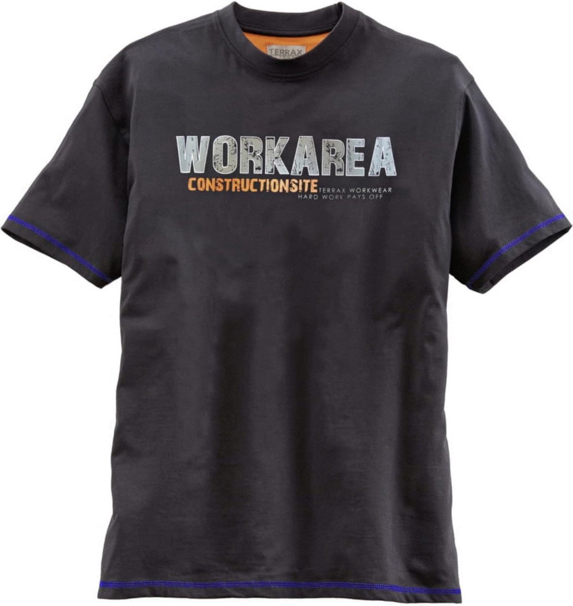 Terrax T-Shirt Zwart&Blauw - Werkkleding - L | bol.com