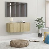Tv meubel - Zwevend - Sonoma eiken - Woonkamer - Design - Industrieel - Ophangbaar - Nieuwste Collectie