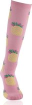 Compressiekousen dagelijks gebruik - Compressie sokken dames en heren - Ananas maat 41-43 L/XL