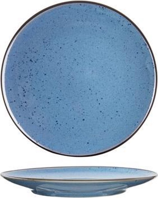 Cosy & Trendy Corfu Blue Dinerbord - Ø26,3cm - Set van 6