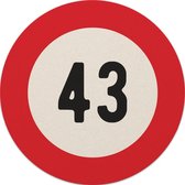 Bierviltjes 43 jaar | Bierviltjes 20 stuks | Bierviltjes verjaardag| Bierviltjes gefeliciteerd