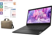 Lenovo ideapad 3 - 15 inch - AMD Ryzen 3 3250U - 4GB werkgeheugen - 128GB SSD - Incl. Lenovo 15.6 Toploader Groen (T210) - Windows 10 - Incl. Office 2019 Home and Student t.w.v. €1