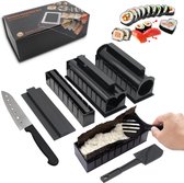 Kendom – All-in-one Sushi Maker – 11 Delige Set – Sushi Servies - Starter Kit – Inclusief Japans Keukenmes – Zelf Sushi Maken