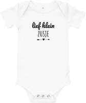 Baby Romper met Tekst - Lief Klein Zusje - 0-3 maand - Kraamcadeau