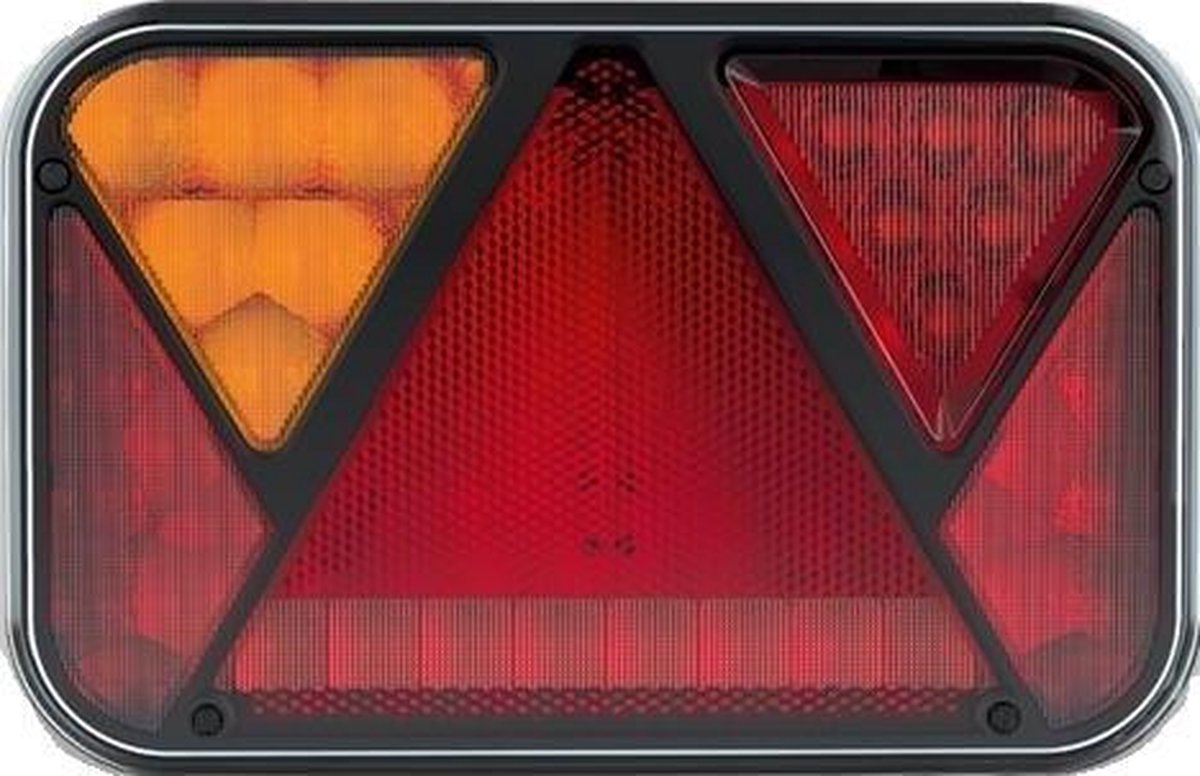 Achterlicht - Fristom - links - 200x130x50 mm - Aspöck connector - met ingebouwde weerstand