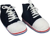 Sneaker sloffen - Hoog Model -  Zwart/ Wit/ Rood - Maat 36 / 37
