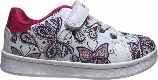 Lelli Kelly velcro elastiek vlinders sneakers LK6813 Grace Wit mt 28 |  bol.com