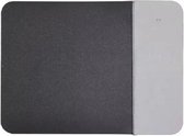 Muismat draadloos opladen grijs - muismat met draadloze oplader - fast charging wireless mousepad - snel draadloos telefoon opladen 10W - gaming muismat - gaming mousepad - kantoor - thuiswer
