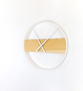 Woodsense® Moderne Scandinavische stijlvolle design wandklok - 40 cm diameter