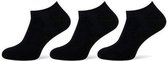 JOYGOODS® Sneaker Sokken - Zwarte enkelsokken - 3 paar - Zwart - maat 35-38
