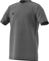 Adidas core 18 tee junior donkergrijs FS3250, maat 140