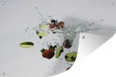 Affiche de jardin libre de fruits tombent dans l'eau toile en vrac 60x40 cm - petit - toile de jardin / toile d'extérieur / Peintures pour l'extérieur (décoration de jardin)