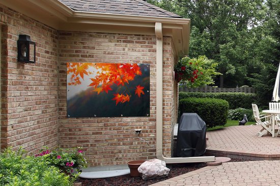 Affiche de jardin Feuilles d'automne au Japon - 120x80 cm - Jardin