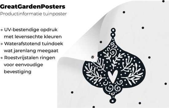 Illustration pour enfants d'une boule de Noël avec la citation Joyeux Noël 60x90 cm